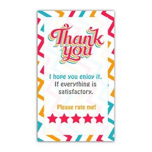♥️ 5x25 / 50 Thank You Cards